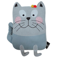 Embroidered Cat Cushion