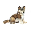 Grey Wolf Cub Sitting 37cm