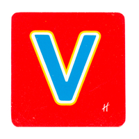 Hamleys Wooden Letter V
