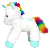 Lying Unicorn Plush - White - 53 cm