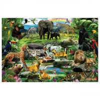 Mirada Puzzle - 48Pcs Glow In The Dark Jungle Adventure