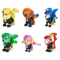 PAW Patrol Moto Pups Rubble Collectible Figure with Wearable Deputy Badge Assortment