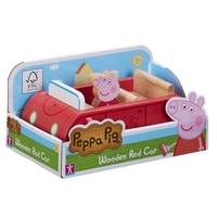 Peppa Pig Wooden Red Car