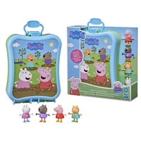Peppa’S Carry-Along Friends Case Toy,  4 Figures Inside.