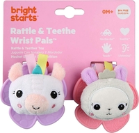 Rattle & Teethe Wrist Pals™ Toy - Unicorn & Llama