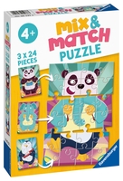 Ravensburger Animals Mix & Match Jigsaw Puzzle 3x 24 piece