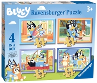 Ravensburger Bluey 4 In A Box (12,  16,  20,  24 Piece) Jigsaw Puzzles