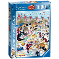 Ravensburger Crazy Cats at the Street Party 1000pc Puzzle