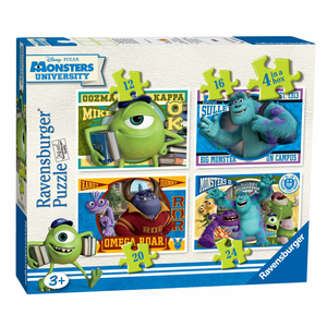 Ravensburger Disney Monsters University 4 In A Box Puzzle