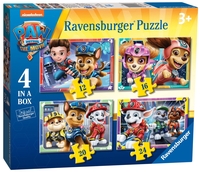 Ravensburger Paw Patrol The Movie 4 In A Box (12,  16,  20,  24 Piece) Jigsaw Puzzles
