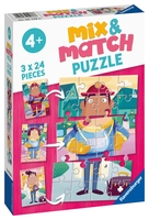 Ravensburger Professions Mix & Match Jigsaw Puzzle 3x 24 piece