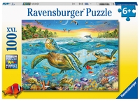 Ravensburger Swim with Sea Turtles XXL 100pc Jigsaw Puzzle