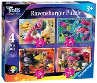 Ravensburger Trolls 2 World Tour,  4 In A Box (12,  16,  20,  24 Piece) Jigsaw Puzzles