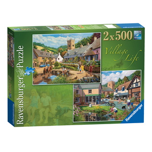 Ravensburger Village Life 2 x 500 Piece Puzzles