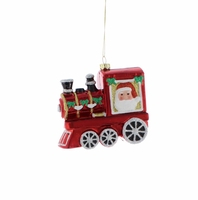 Red Train with Santa Face Dec