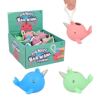 Squeezy Narwhal Keyring