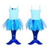 Under the sea mermaid dress 5/6-blue