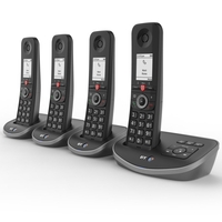 BT Advanced Cordless Phone with Answer Machine,  Quad Handset