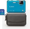 Lumix DMC FT1 Blue + Leather Case + 2GB SD Card