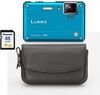 Lumix DMC FT1 Blue + leather Case + 4GB SDHC Card