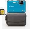 Lumix DMC FT1 Blue + leather Case + 8GB SDHC Card