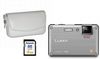 Lumix DMC FT1 Silver + Leather White Case + 4GB SDHC Card