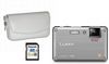 Lumix DMC FT1 Silver + Leather White Case + 6GB SDHC Card