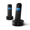 Philips D1652B Cordless Phone,  Twin Handset with Answer Machine