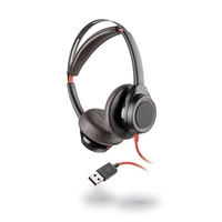 Plantronics Blackwire 7225 USB-A Stereo Corded Headset in Black