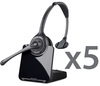 Plantronics CS510 Wireless Headset Quint