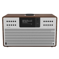 Revo SuperCD DAB,  FM & Internet Radio All-In-One Music System with Wi-Fi,  Bluetooth & Spotify Connect in Walnut/Silver