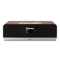 Roberts Stream 67 Voice-Controlled Smart Audio Speaker with DAB/FM,  Bluetooth & CD Player in Walnut