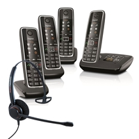 Siemens Gigaset C530A Quad Cordless Phones with Corded Headset