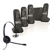 Siemens Gigaset E630A Quad Cordless Phones with Corded Headset