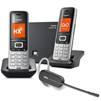 Siemens Gigaset S850A GO Twin VoIP Cordless Phone with Wireless Headset