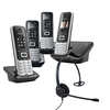 Siemens Gigaset S850A Quad Cordless Phones with Corded Headset