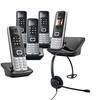 Siemens Gigaset S850A Quint Cordless Phones with Corded Headset