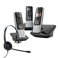 Siemens Gigaset S850A Trio Cordless Phones with Corded Headset