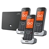 Siemens Gigaset SL450A GO Cordless Phone - Black Edition,  Trio Handset