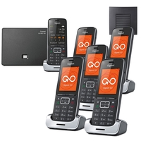 Siemens Gigaset SL450A GO Sextet Long Range - Black Edition