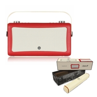 VQ Hepburn Mk II Portable DAB+/FM Radio & Bluetooth Speaker with Rechargeable Battery Pack in Red