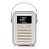 VQ Retro Mini Portable DAB & FM Radio with Bluetooth in Light Grey