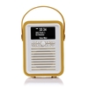 VQ Retro Mini Portable DAB & FM Radio with Bluetooth in Mustard