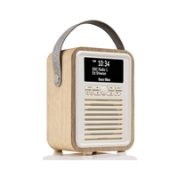 VQ Retro Mini Portable DAB & FM Radio with Bluetooth in Oak