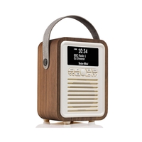 VQ Retro Mini Portable DAB & FM Radio with Bluetooth in Walnut