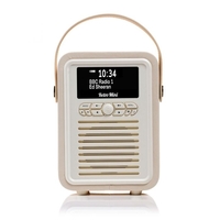 VQ Retro Mini Portable DAB Radio with Bluetooth in Cream