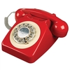 Wild & Wolf 746 Retro Phone in Phone Box Red