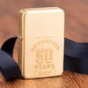 Engraved Gold Lighter - Mr Right For 50 Years