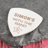 Engraved Guitar Plectrum - With The Band