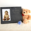 Engraved Slate Chalkboard Photo Frame - Baby Date